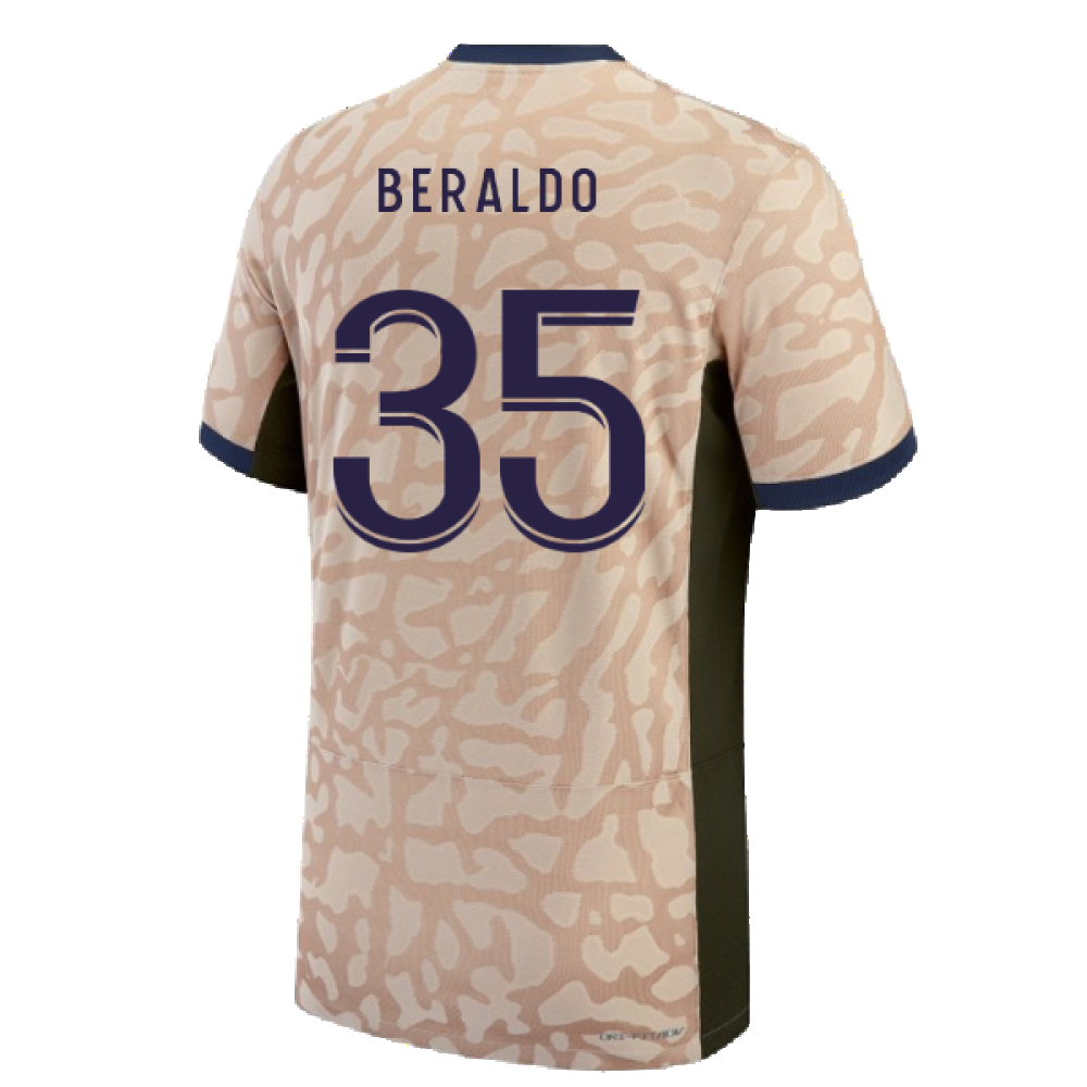 2023-2024 PSG Fourth Vapor Football Shirt (Beraldo 35)