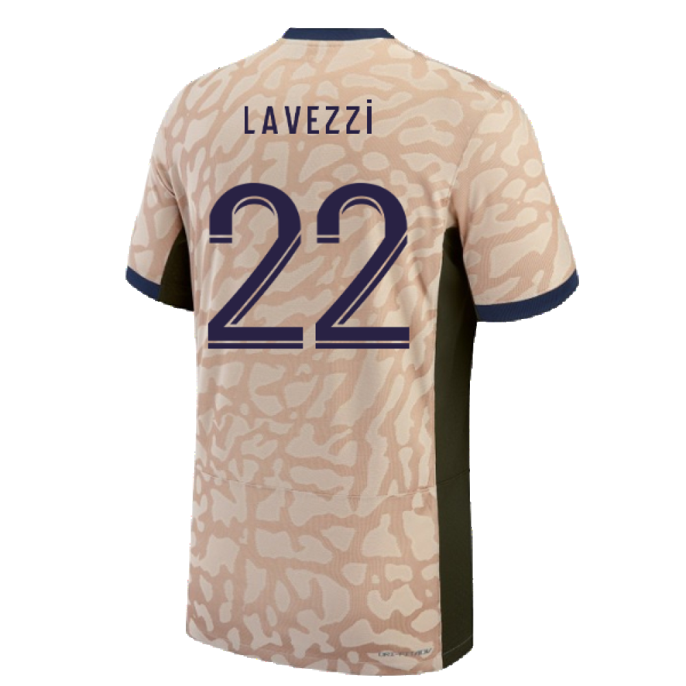 2023-2024 PSG Fourth Vapor Football Shirt (Lavezzi 22)