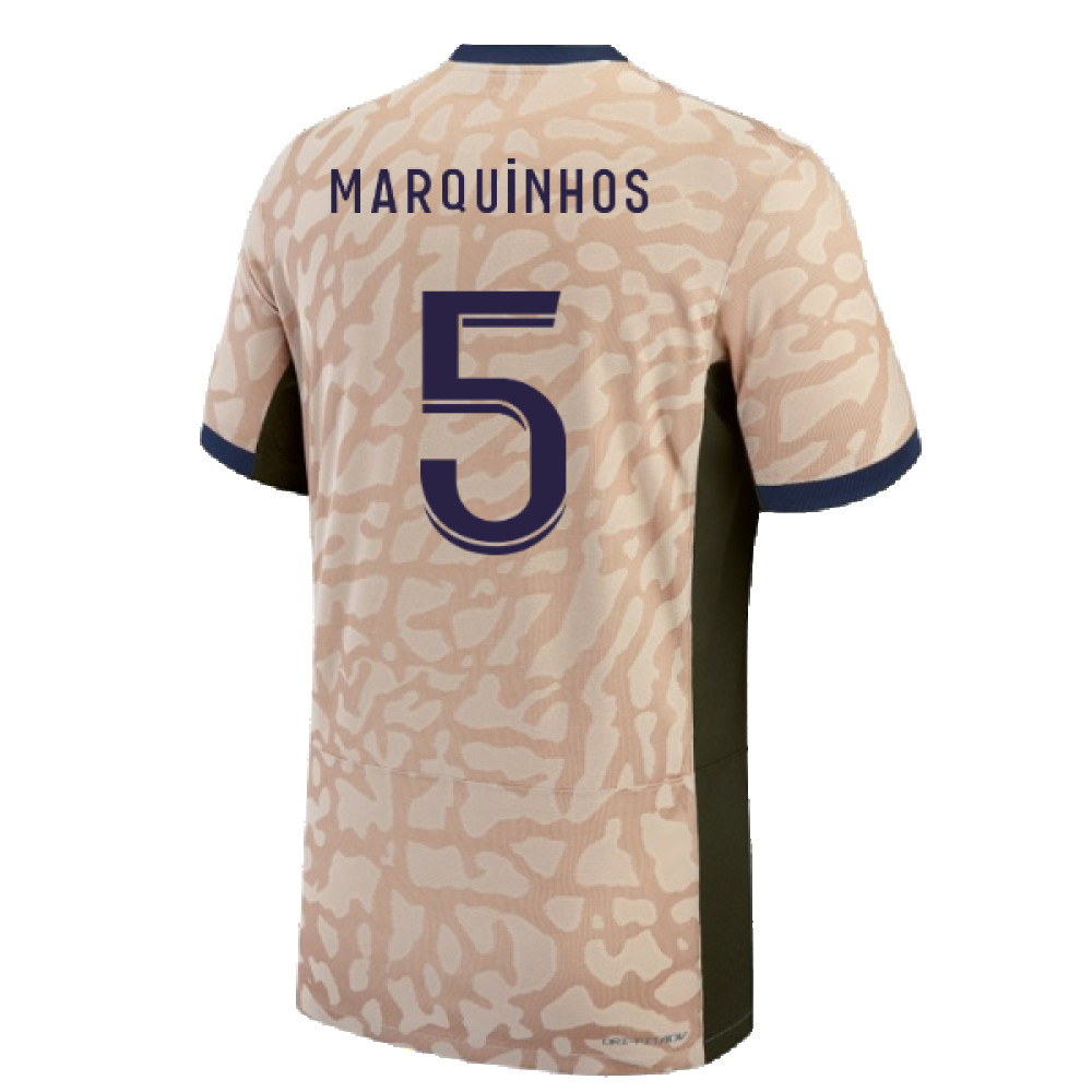 2023-2024 PSG Fourth Vapor Football Shirt (Marquinhos 5)