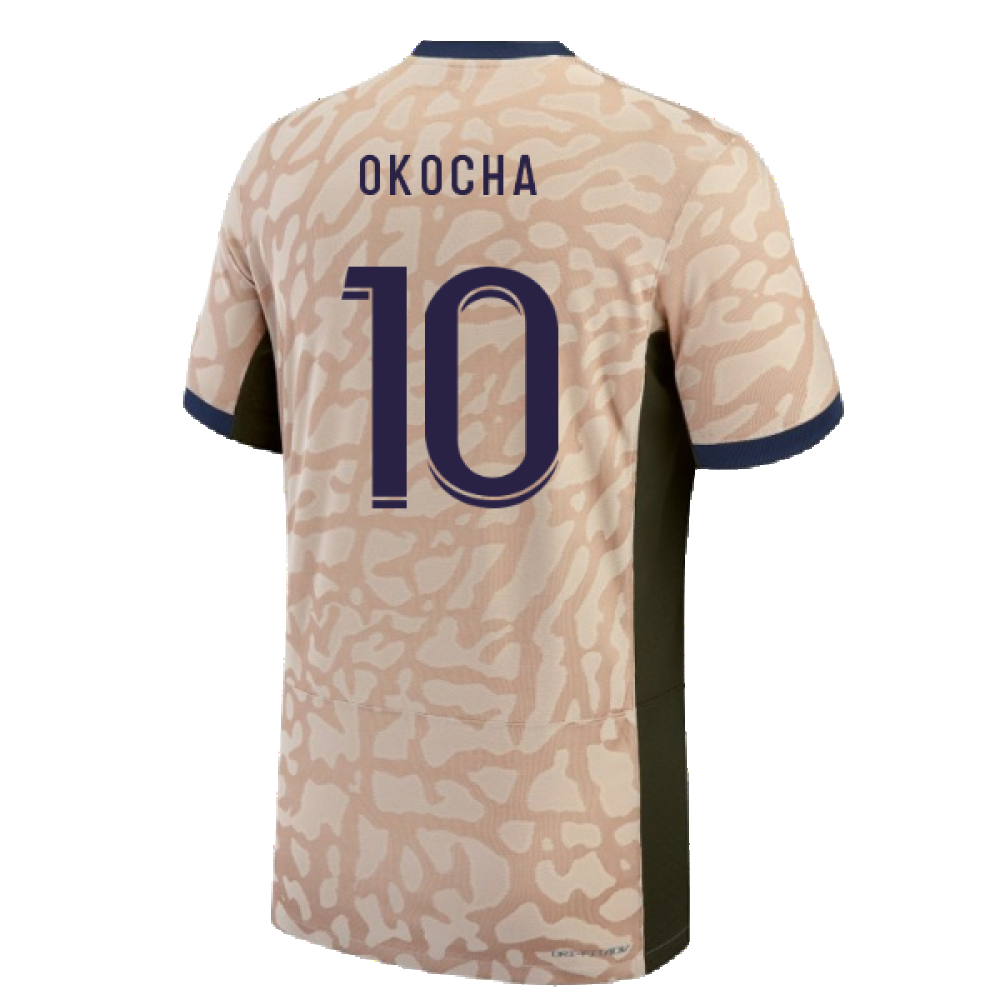 2023-2024 PSG Fourth Vapor Football Shirt (Okocha 10)