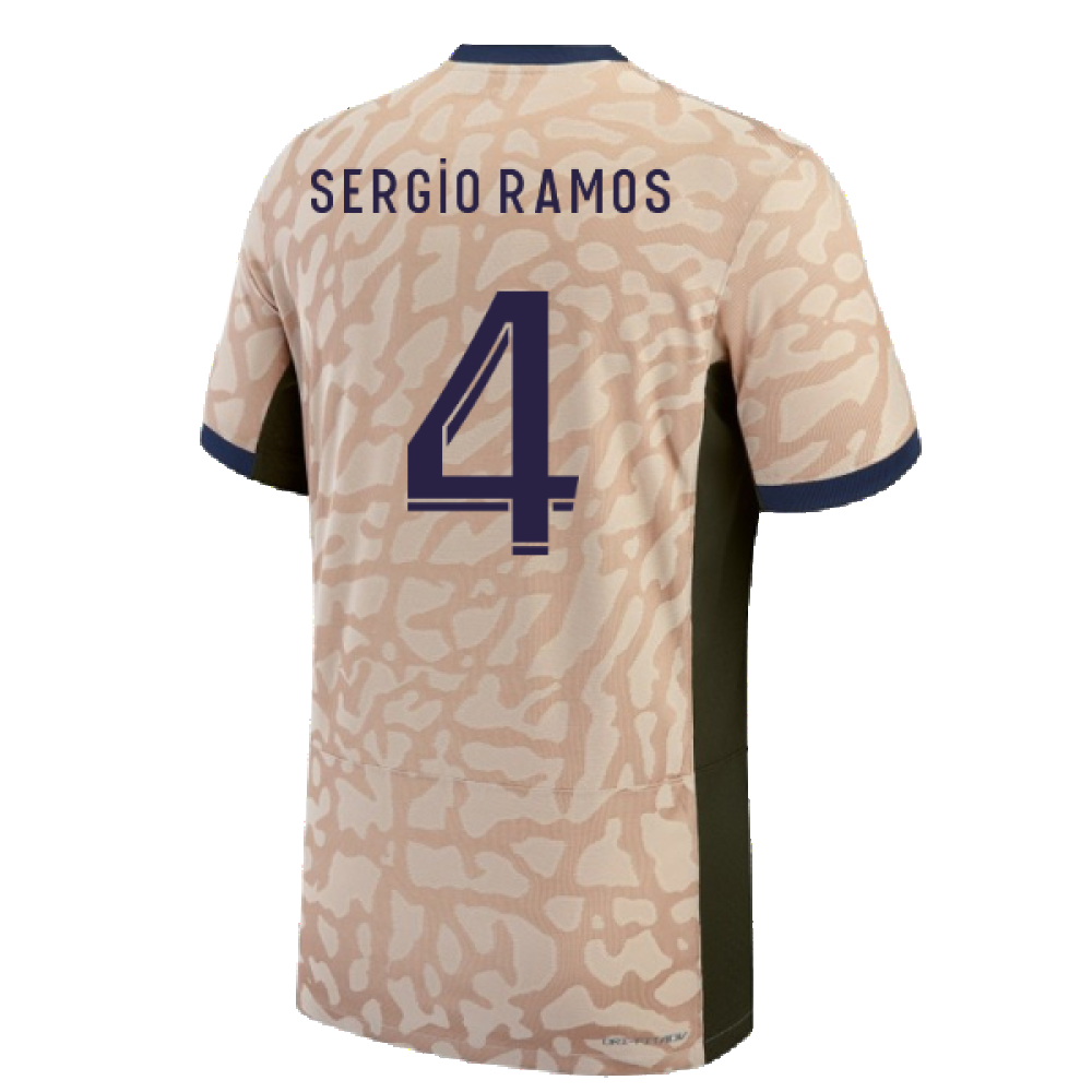 2023-2024 PSG Fourth Vapor Football Shirt (Sergio Ramos 4)