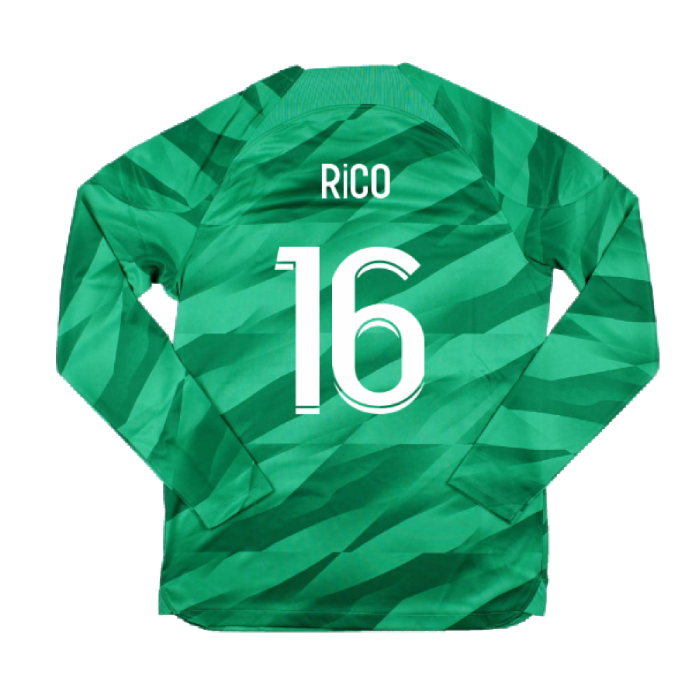 2023-2024 PSG Goalkeeper Long Sleeve Shirt (Green) (RICO 16)