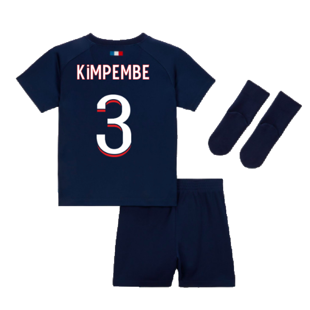 2023-2024 PSG Home Infants Baby Kit (Kimpembe 3)