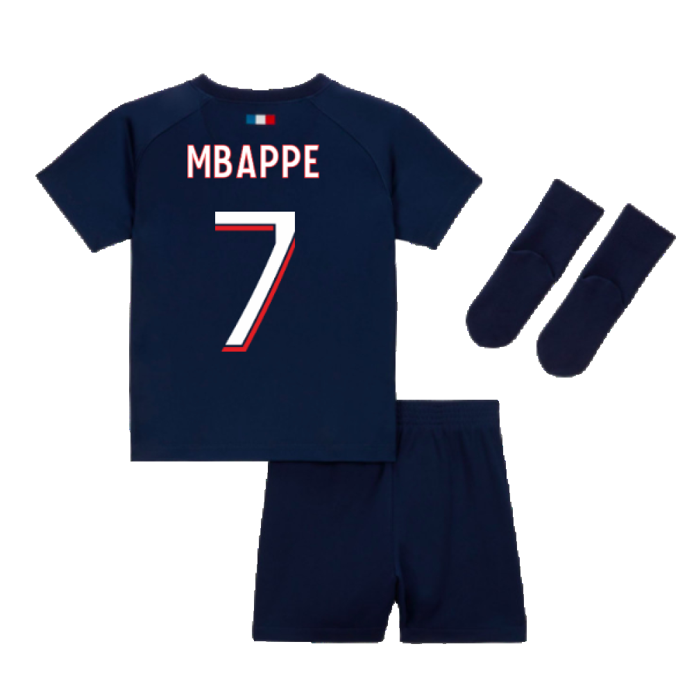 2023-2024 PSG Home Infants Baby Kit (Mbappe 7)