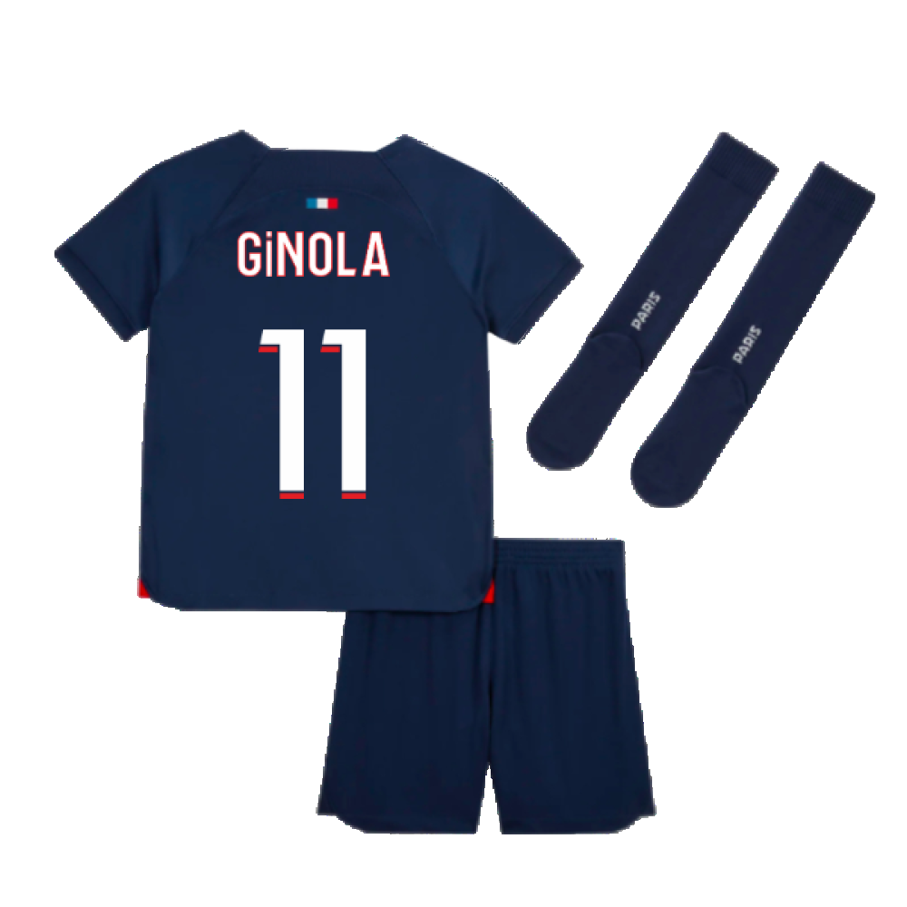 2023-2024 PSG Home Mini-Kit (Ginola 11)