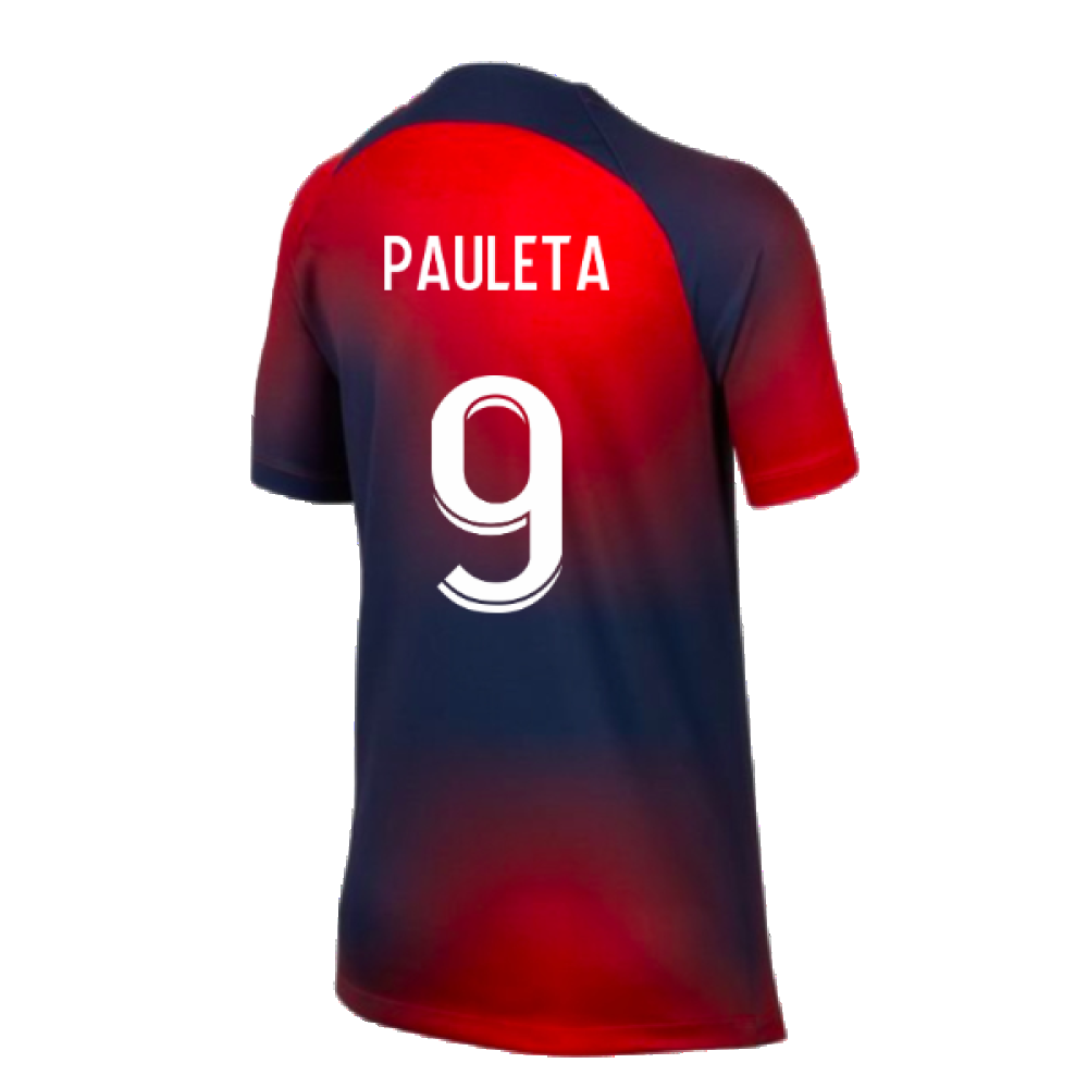 2023-2024 PSG Pre-Match Shirt (Midnight Navy) - Kids (Pauleta 9)