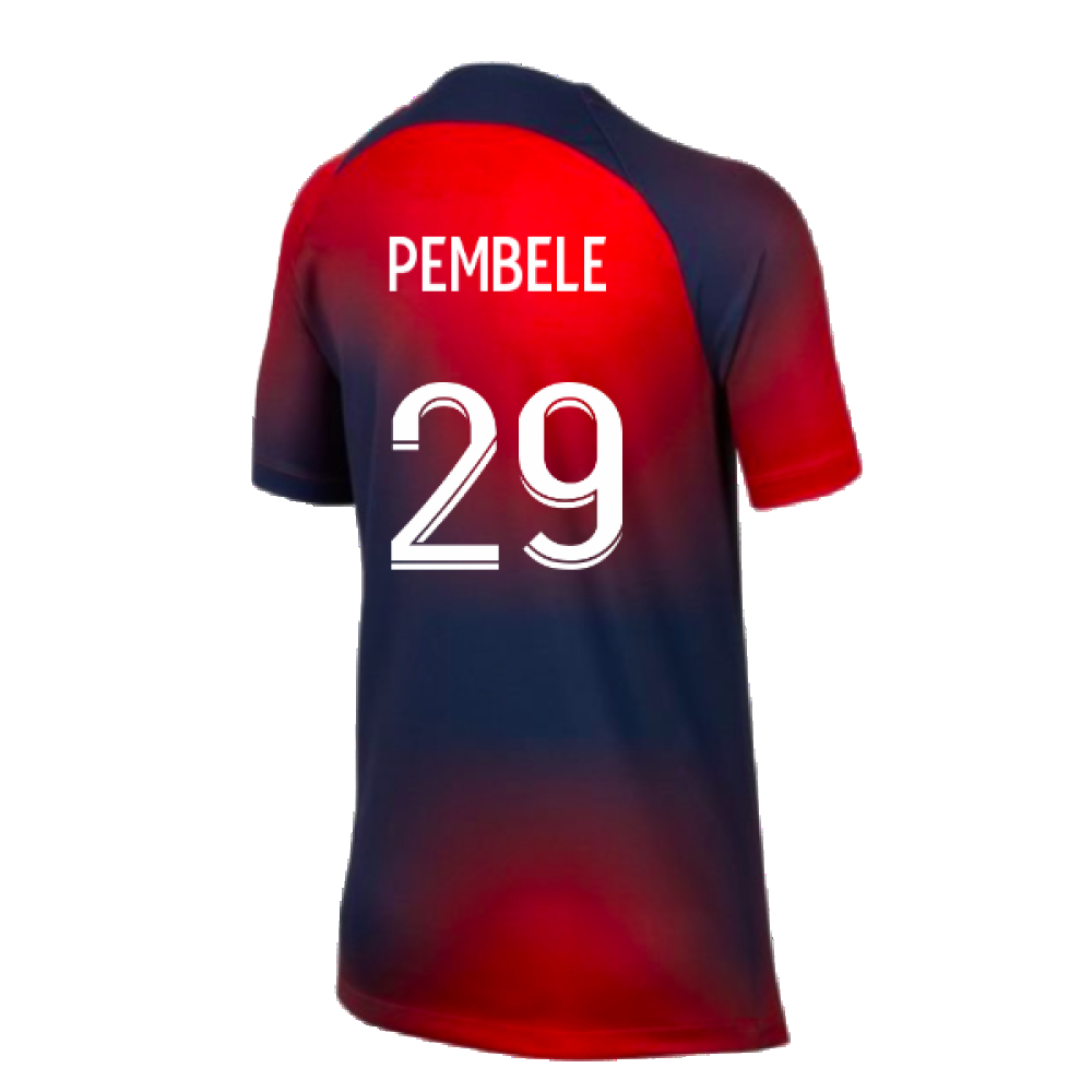 2023-2024 PSG Pre-Match Shirt (Midnight Navy) - Kids (Pembele 29)