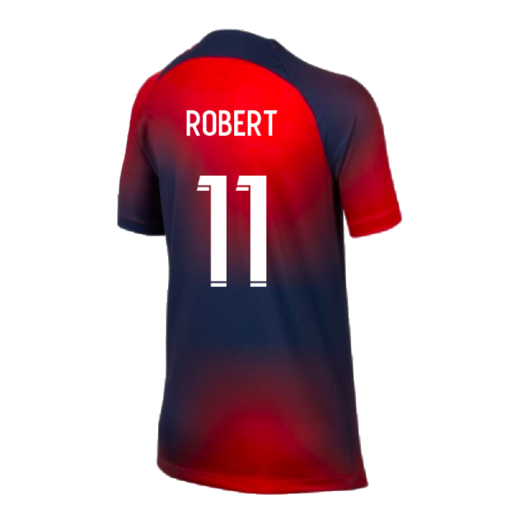 2023-2024 PSG Pre-Match Shirt (Midnight Navy) - Kids (Robert 11)