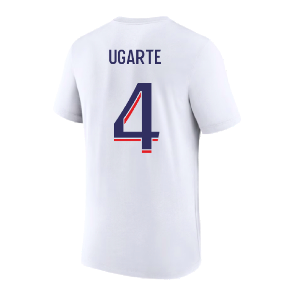 2023-2024 PSG Premium Essentials T-shirt (White) (Ugarte 4)