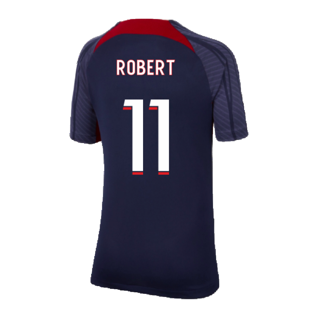 2023-2024 PSG Strike Dri-Fit Training Shirt (Navy) - Kids (Robert 11)