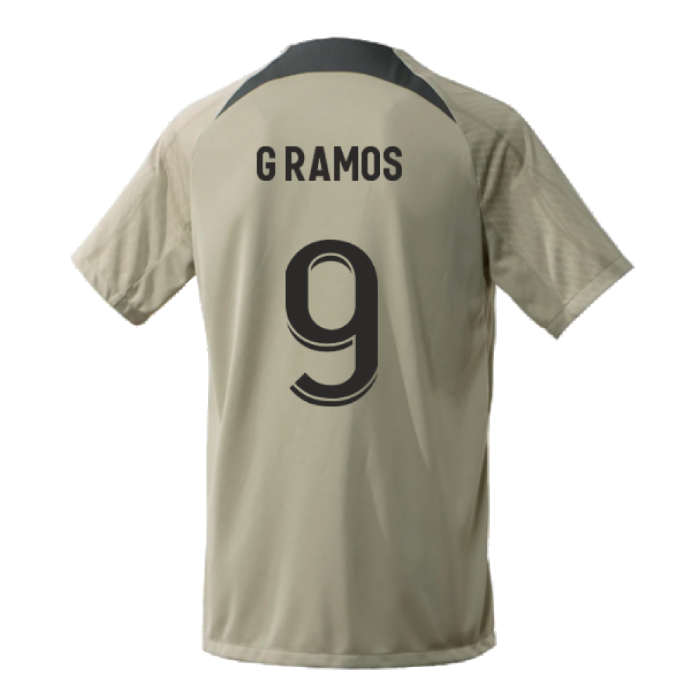 2023-2024 PSG Training Shirt (Stone) (G Ramos 9)