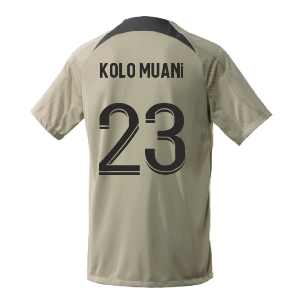 2023-2024 PSG Training Shirt (Stone) (Kolo Muani 23)