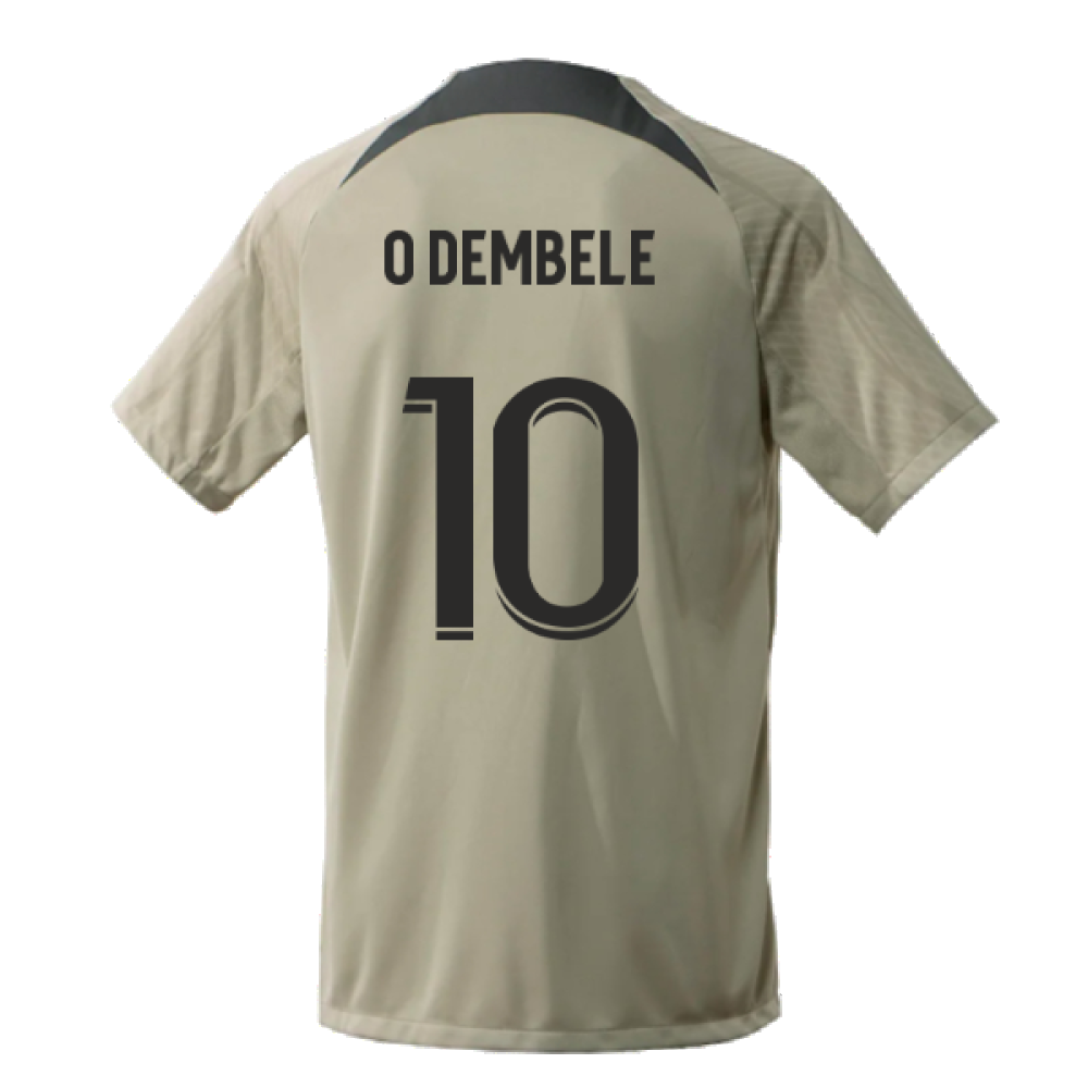 2023-2024 PSG Training Shirt (Stone) (O Dembele 10)