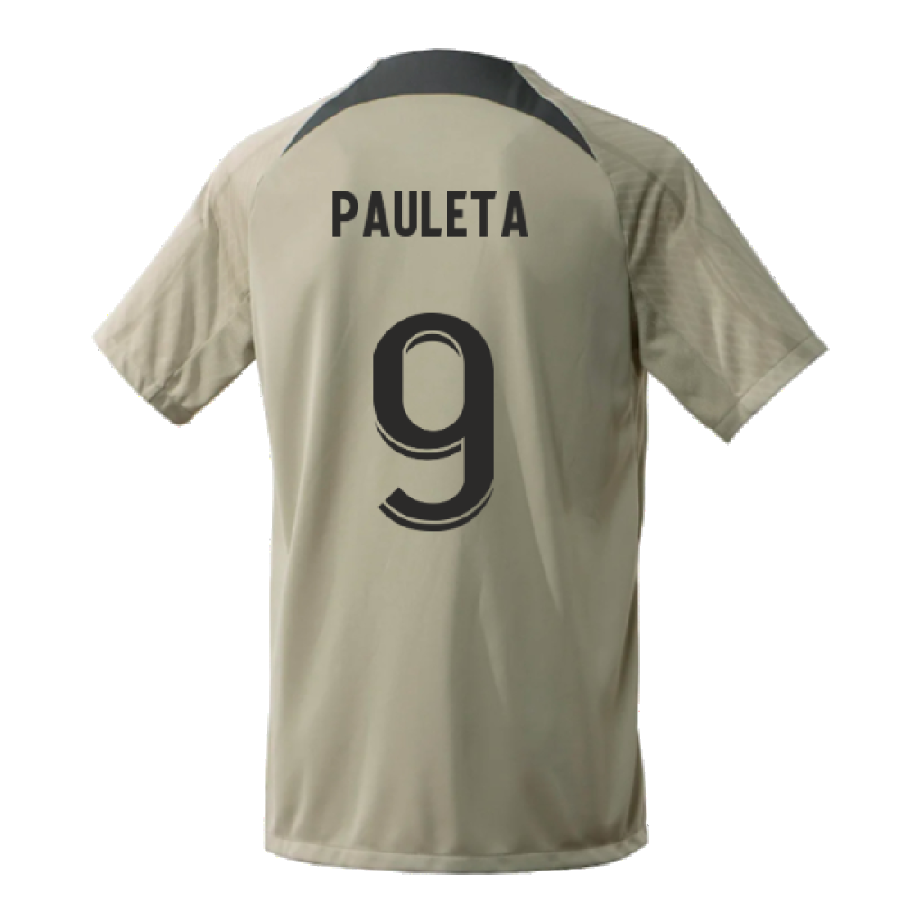 2023-2024 PSG Training Shirt (Stone) (Pauleta 9)