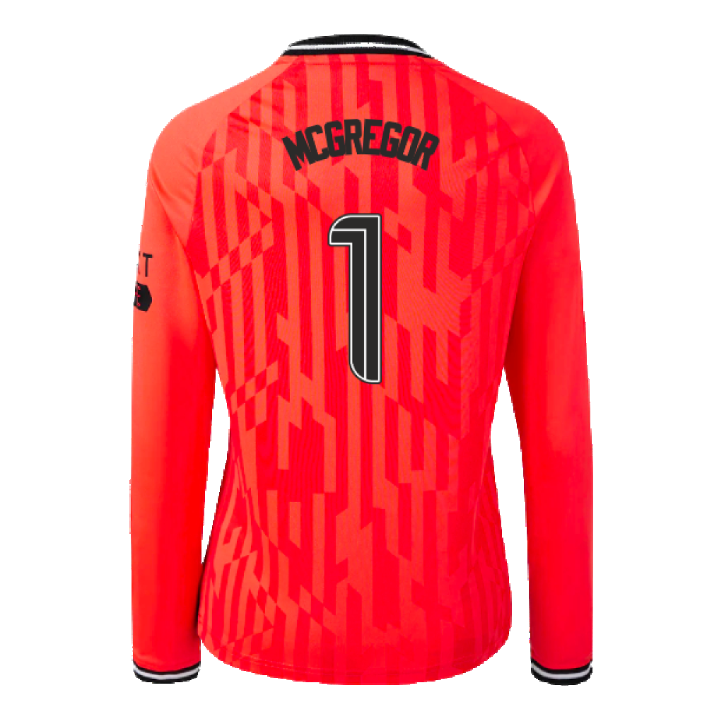 2023-2024 Rangers Away Goalkeeper LS Shirt (Hot Coral) - Kids (McGregor 1)