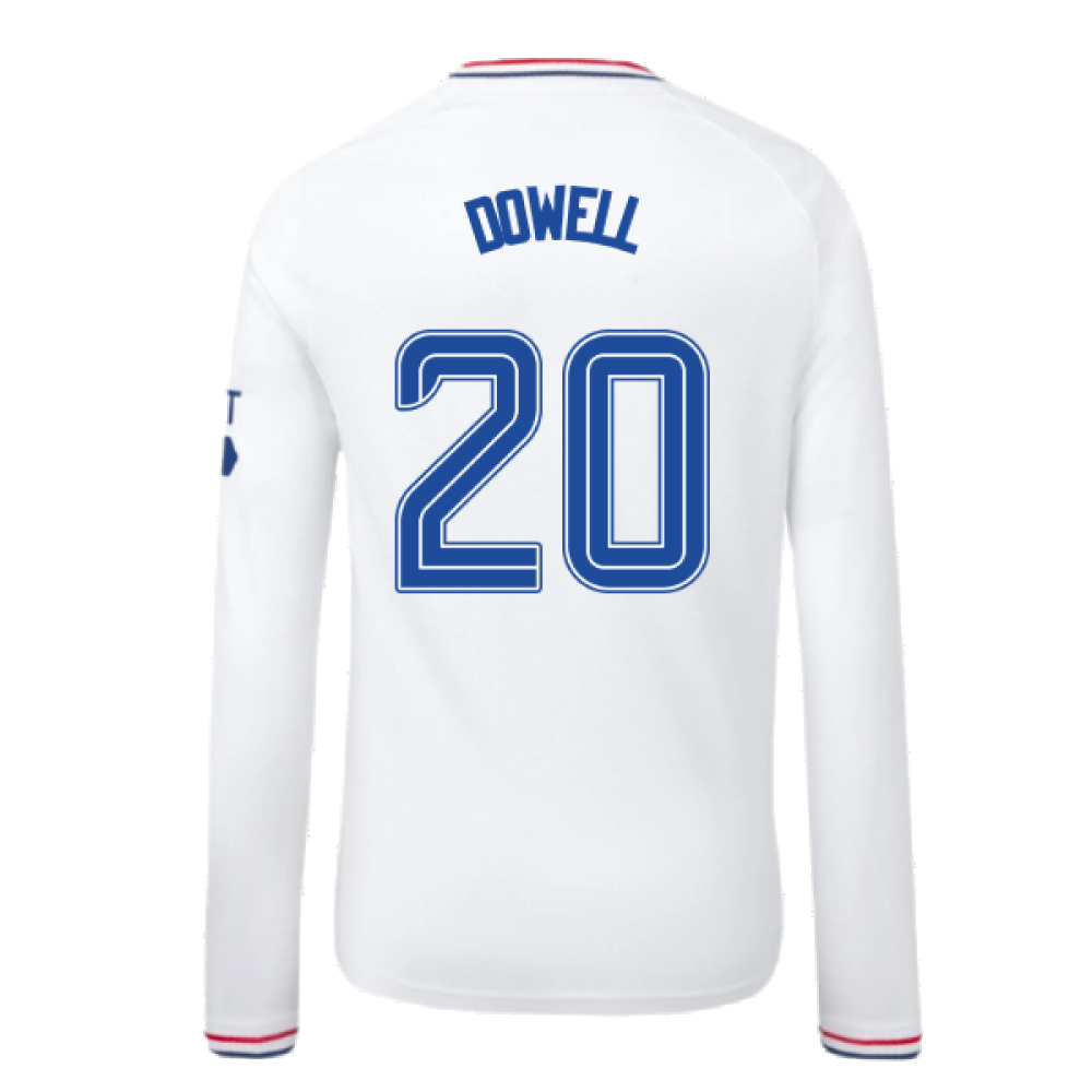 2023-2024 Rangers Away Long Sleeve Shirt (Kids) (Dowell 20)