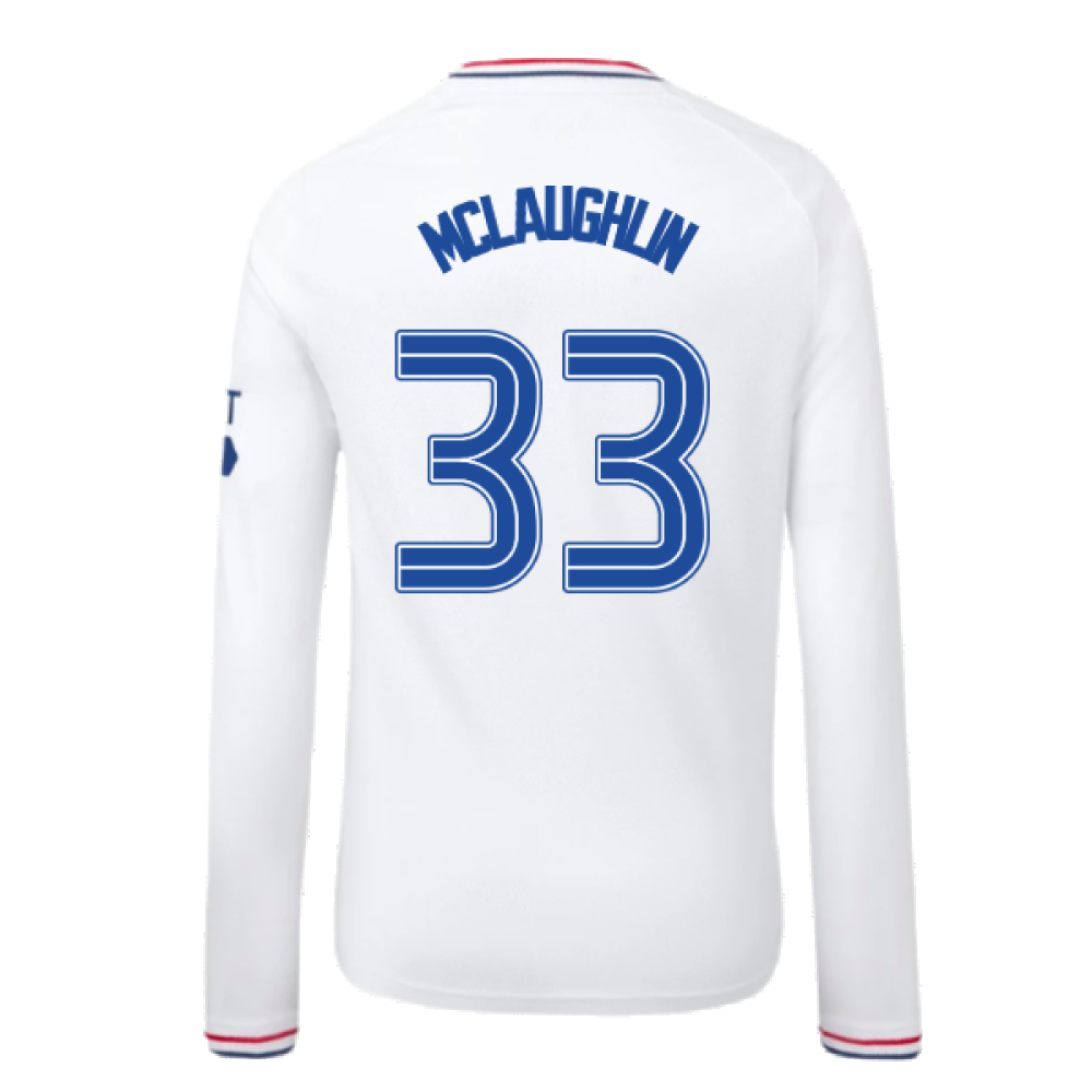 2023-2024 Rangers Away Long Sleeve Shirt (Kids) (McLaughlin 33)