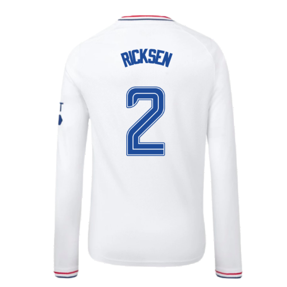 2023-2024 Rangers Away Long Sleeve Shirt (Kids) (Ricksen 2)