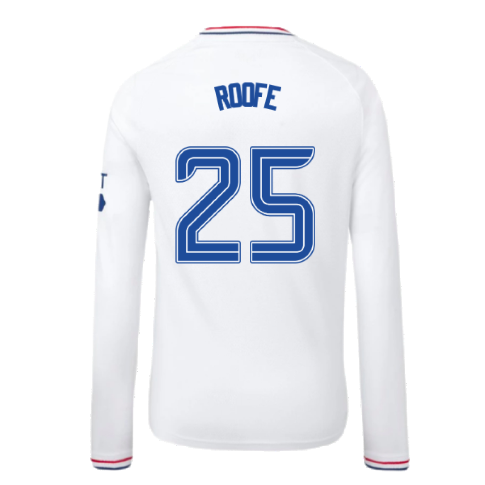 2023-2024 Rangers Away Long Sleeve Shirt (Kids) (Roofe 25)