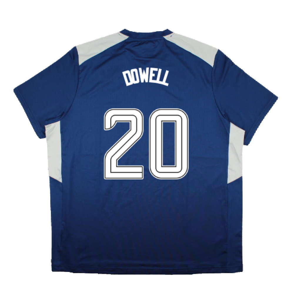 2023-2024 Rangers Coaches Match Day Tee (Blue) (Dowell 20)