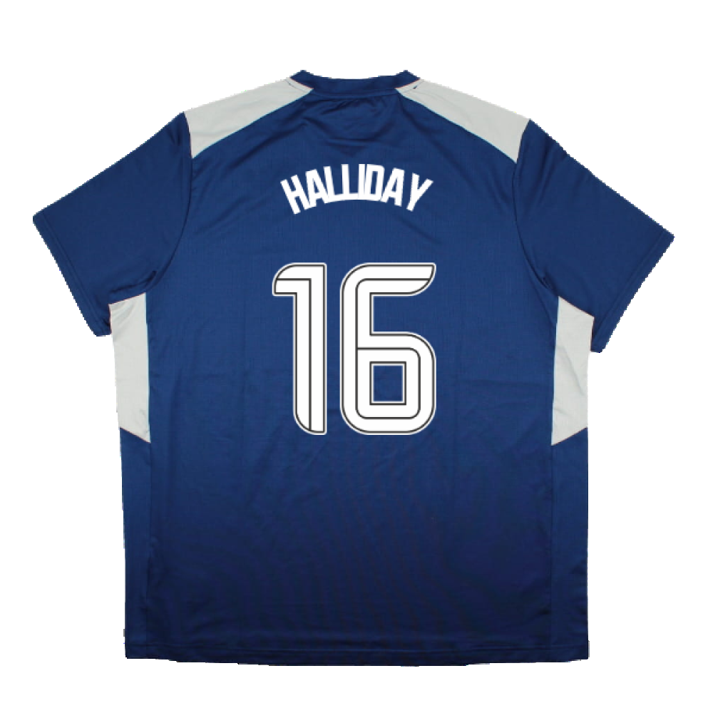 2023-2024 Rangers Coaches Match Day Tee (Blue) (Halliday 16)