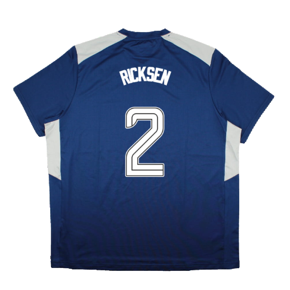 2023-2024 Rangers Coaches Match Day Tee (Blue) (Ricksen 2)