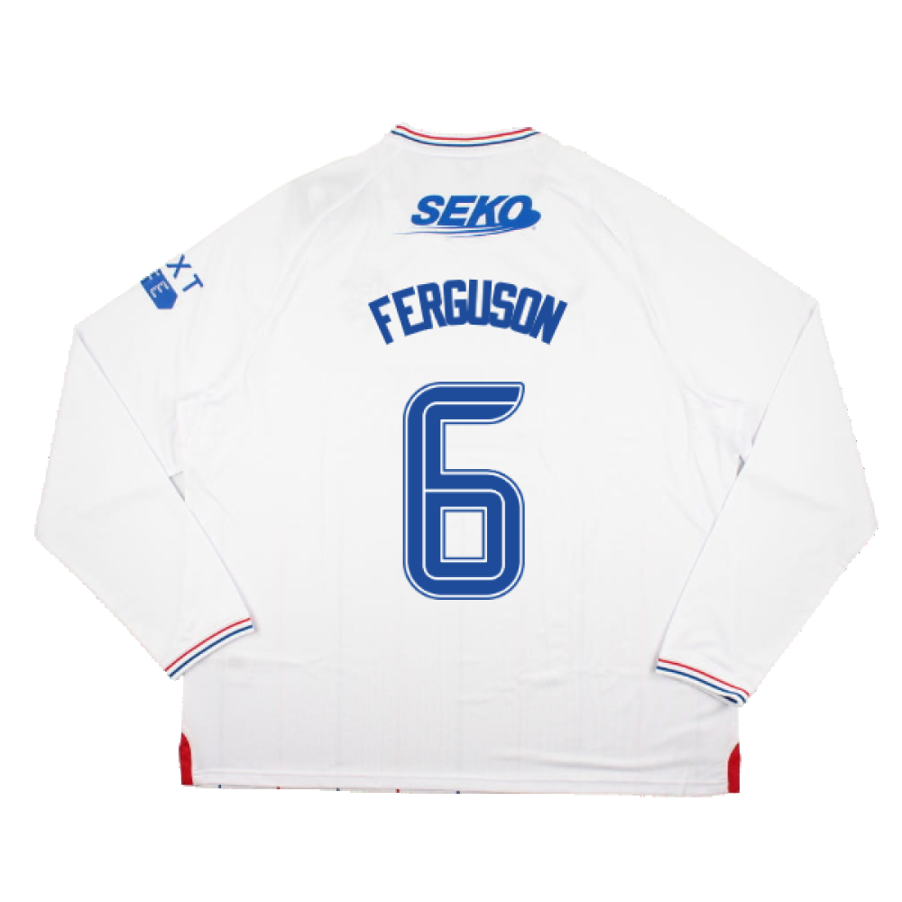 2023-2024 Rangers Long Sleeve Away Shirt (Ferguson 6)