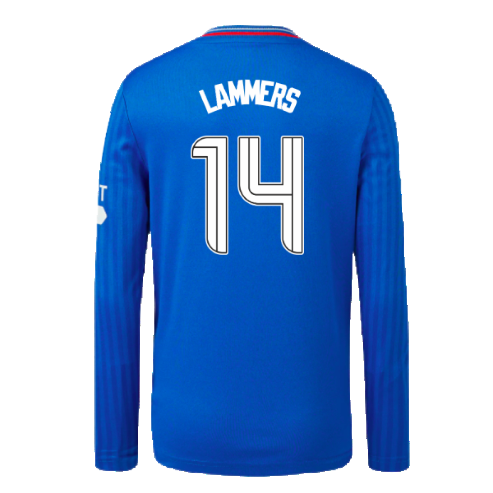 2023-2024 Rangers Long Sleeve Home Shirt (Kids) (Lammers 14)