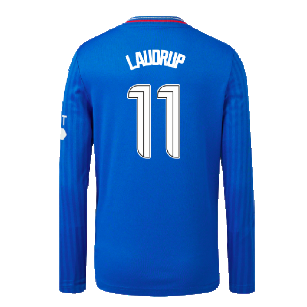 2023-2024 Rangers Long Sleeve Home Shirt (Kids) (Laudrup 11)