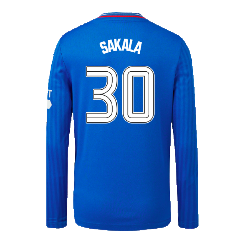 2023-2024 Rangers Long Sleeve Home Shirt (Kids) (Sakala 30)