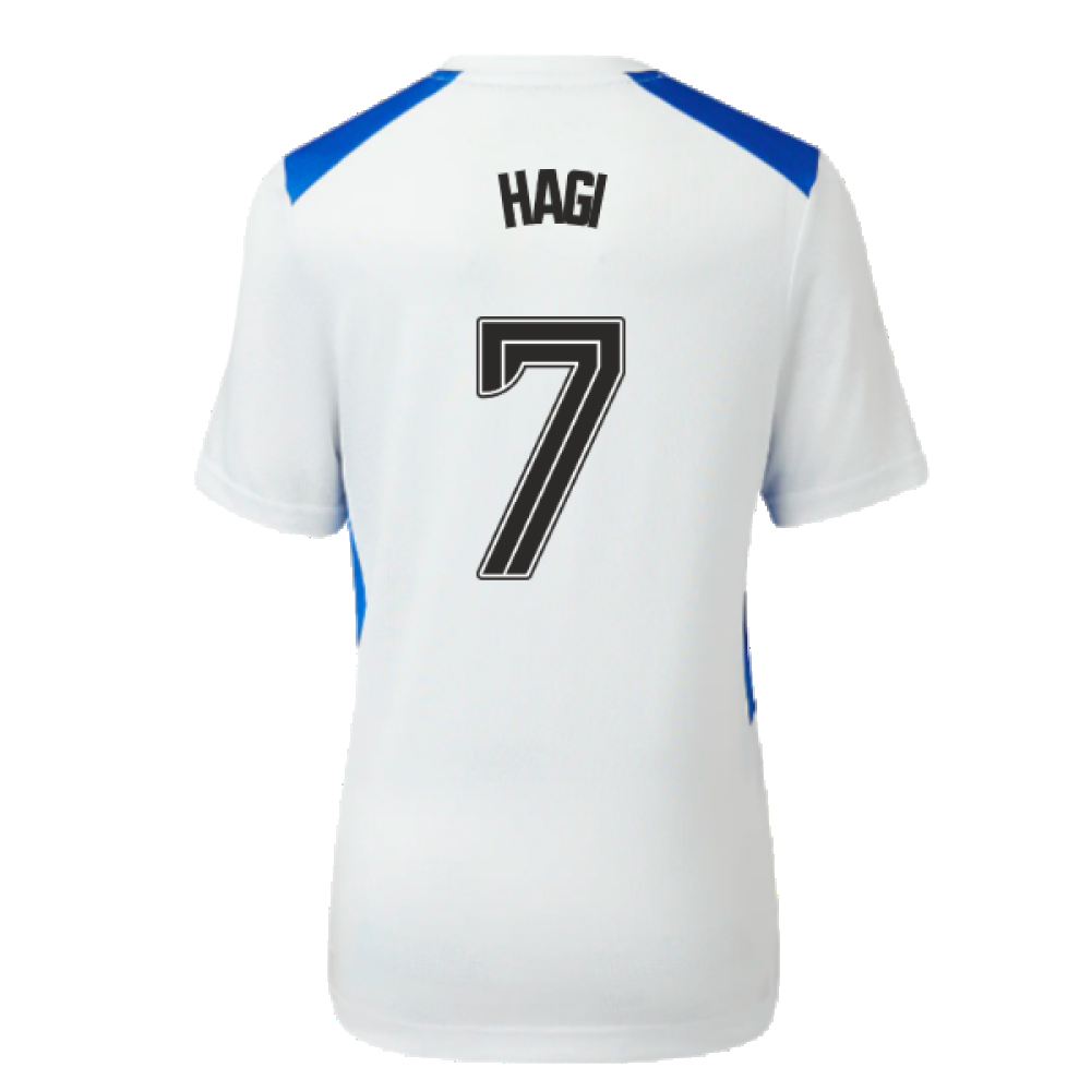 2023-2024 Rangers Players Match Day Home Tee (White) - Kids (Hagi 7)