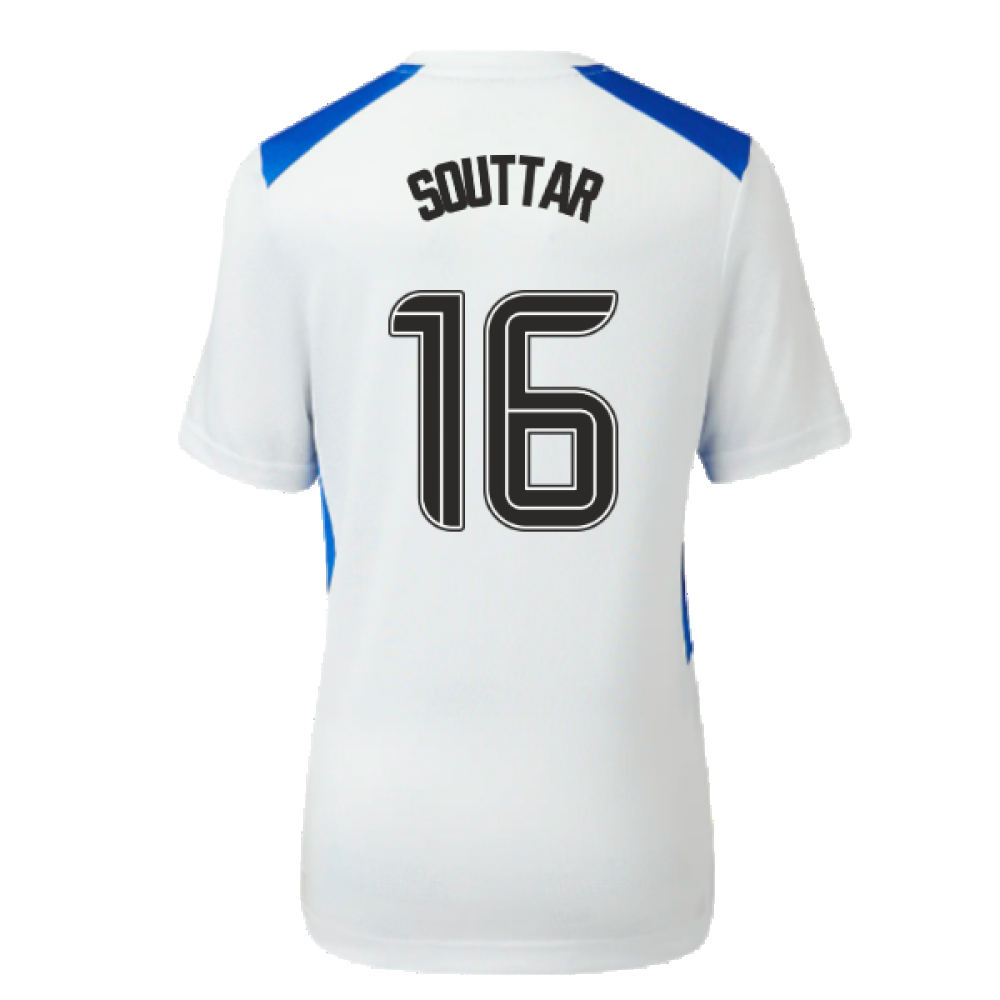 2023-2024 Rangers Players Match Day Home Tee (White) - Kids (Souttar 5)