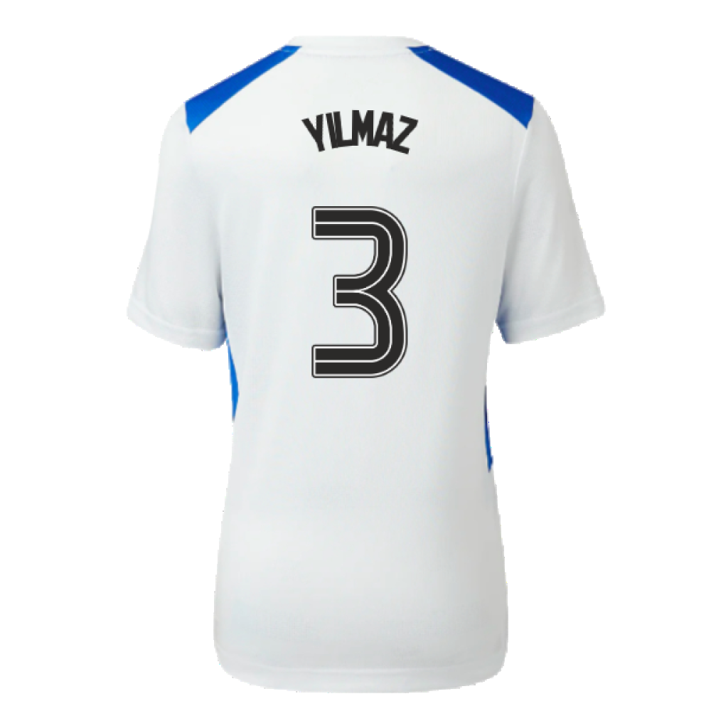 2023-2024 Rangers Players Match Day Home Tee (White) - Kids (Yilmaz 3)