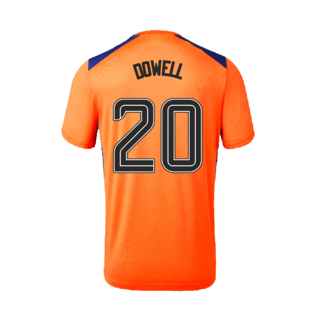 2023-2024 Rangers Players Third Match Day Tee (Orange) (Dowell 20)