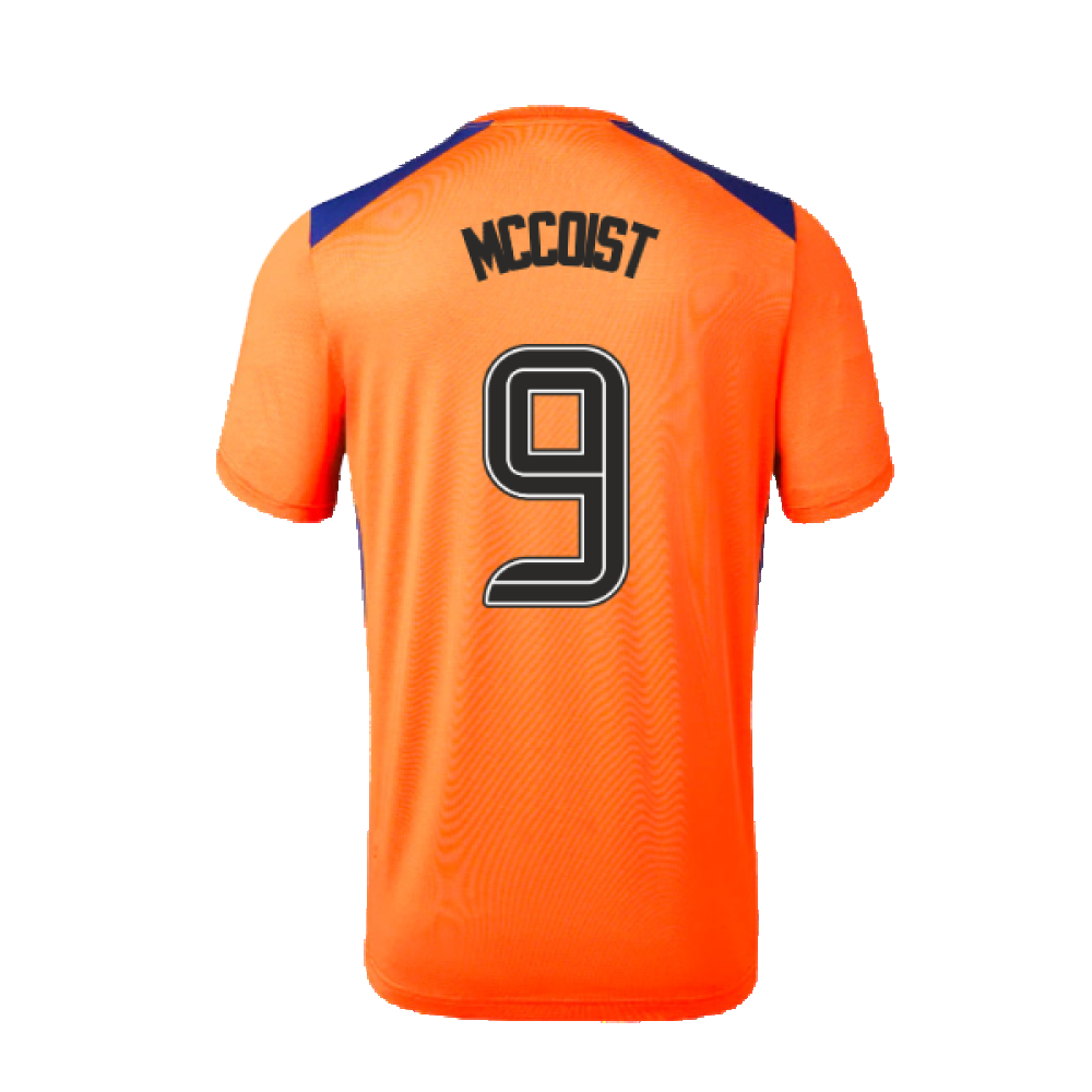 2023-2024 Rangers Players Third Match Day Tee (Orange) (McCoist 9)