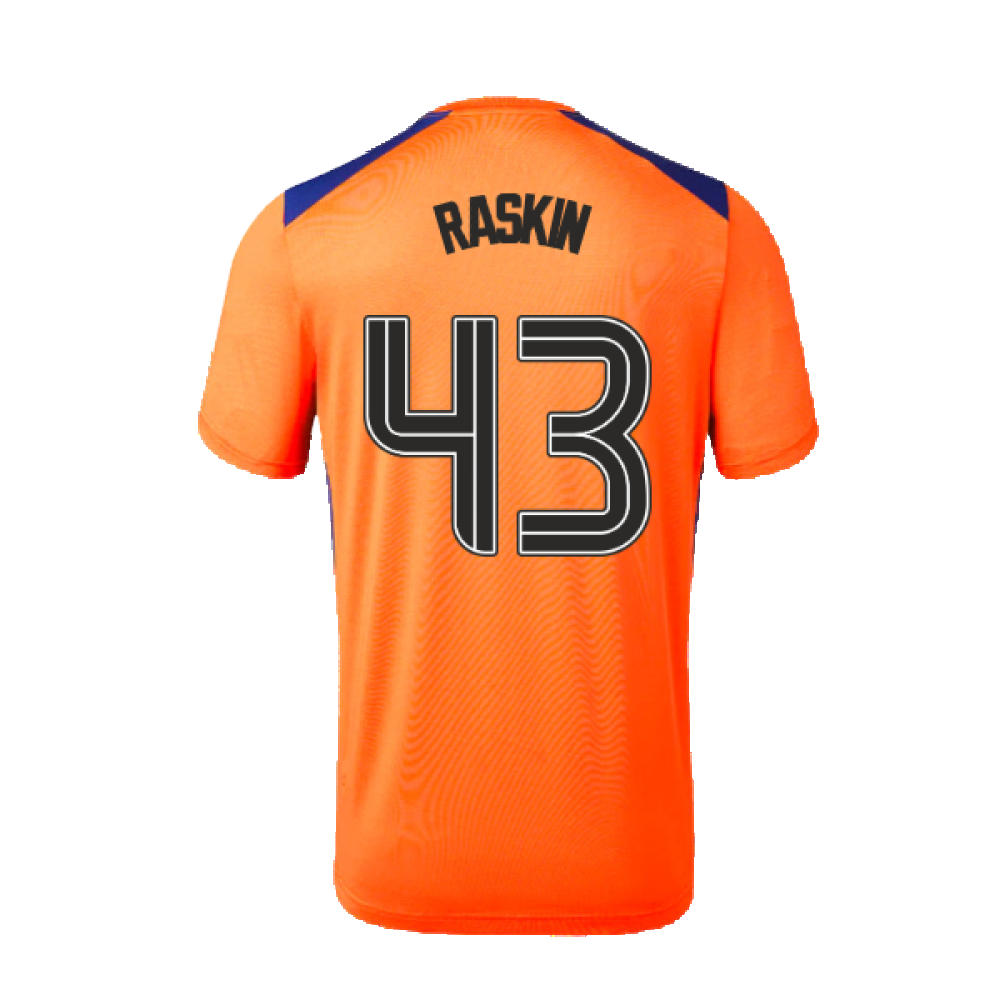 2023-2024 Rangers Players Third Match Day Tee (Orange) (Raskin 43)