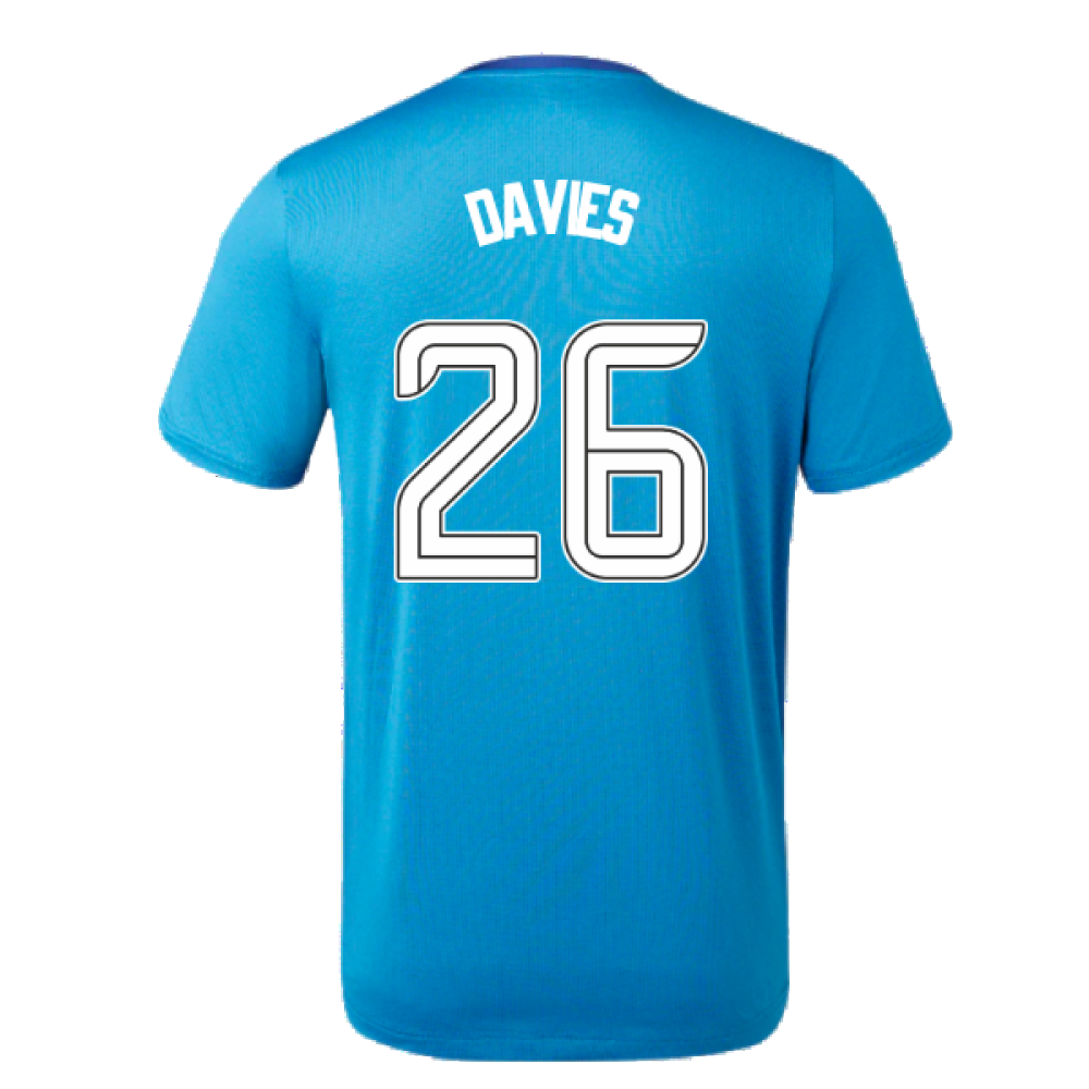 2023-2024 Rangers Players Training Tee (Deep Water) (Davies 26)