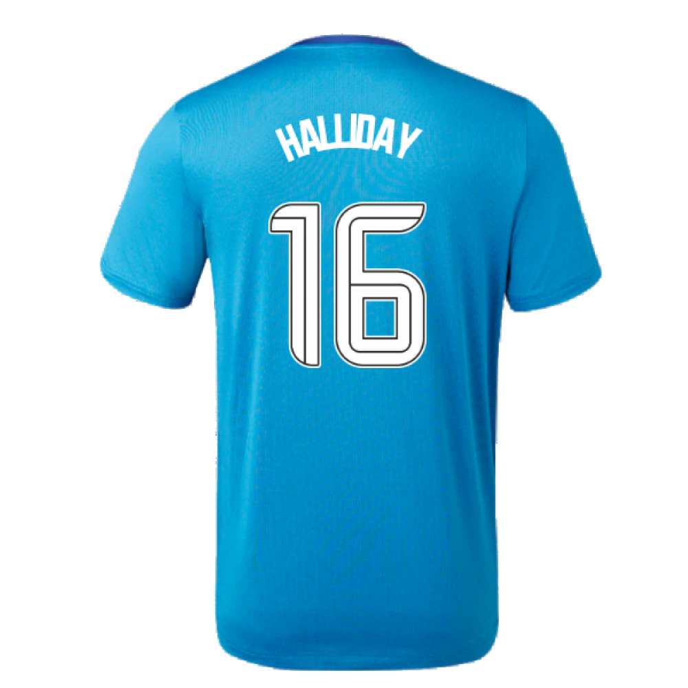 2023-2024 Rangers Players Training Tee (Deep Water) (Halliday 16)