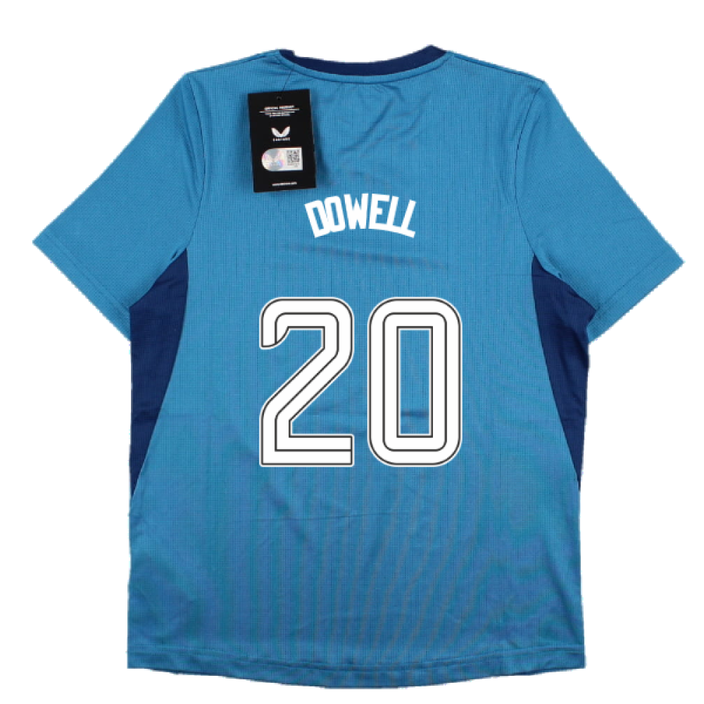 2023-2024 Rangers Players Training Tee (Deep Water) - Kids (Dowell 20)