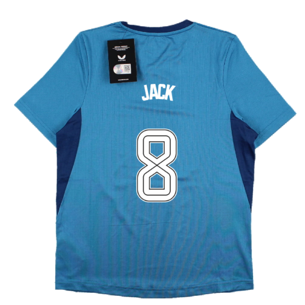 2023-2024 Rangers Players Training Tee (Deep Water) - Kids (Jack 8)