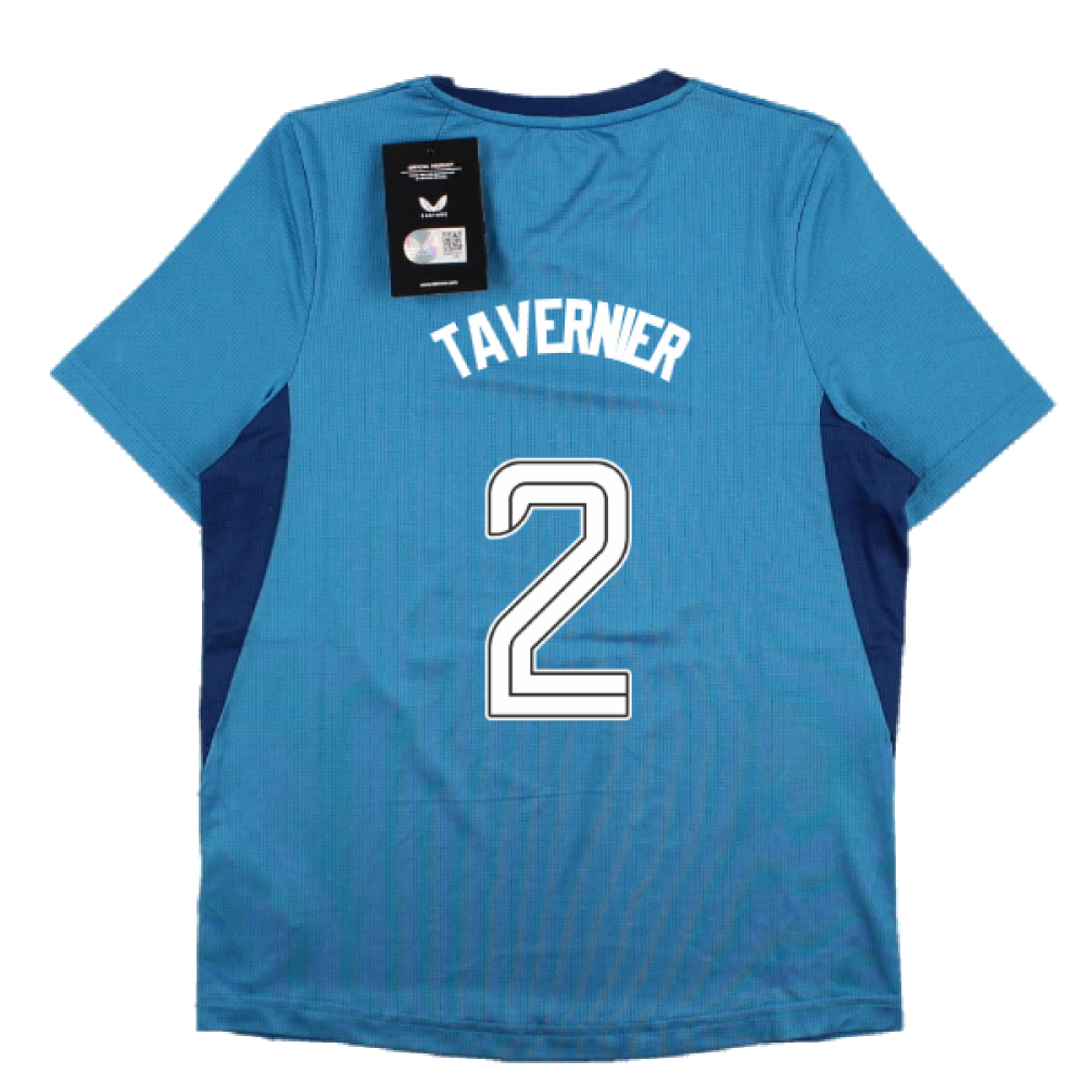 2023-2024 Rangers Players Training Tee (Deep Water) - Kids (Tavernier 2)