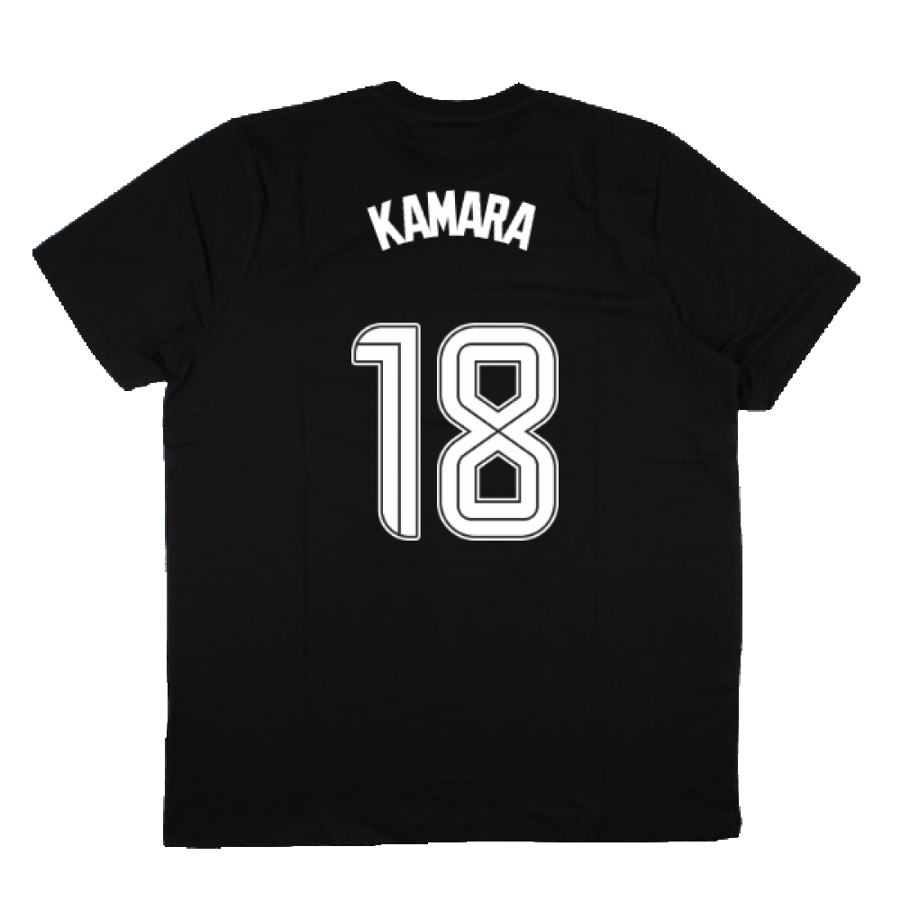 2023-2024 Rangers Players Travel Logo Tee (Black) (Kamara 18)