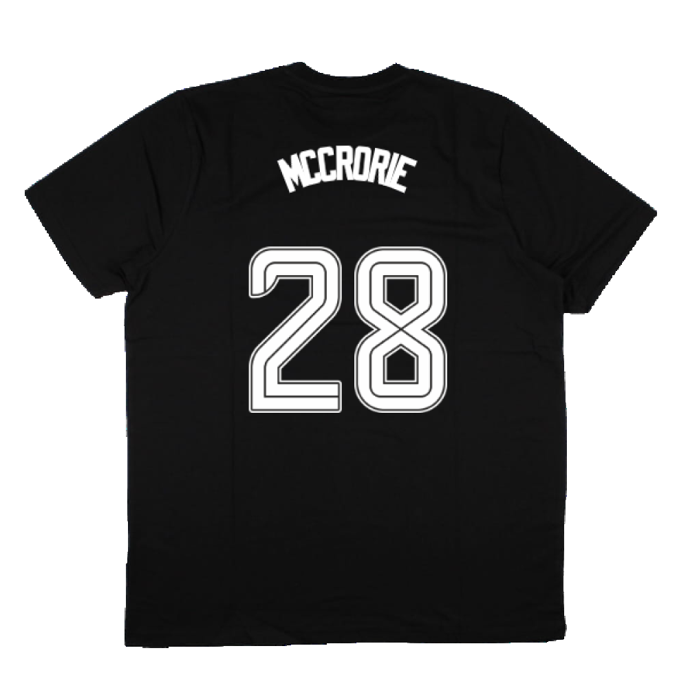 2023-2024 Rangers Players Travel Logo Tee (Black) (McCrorie 28)