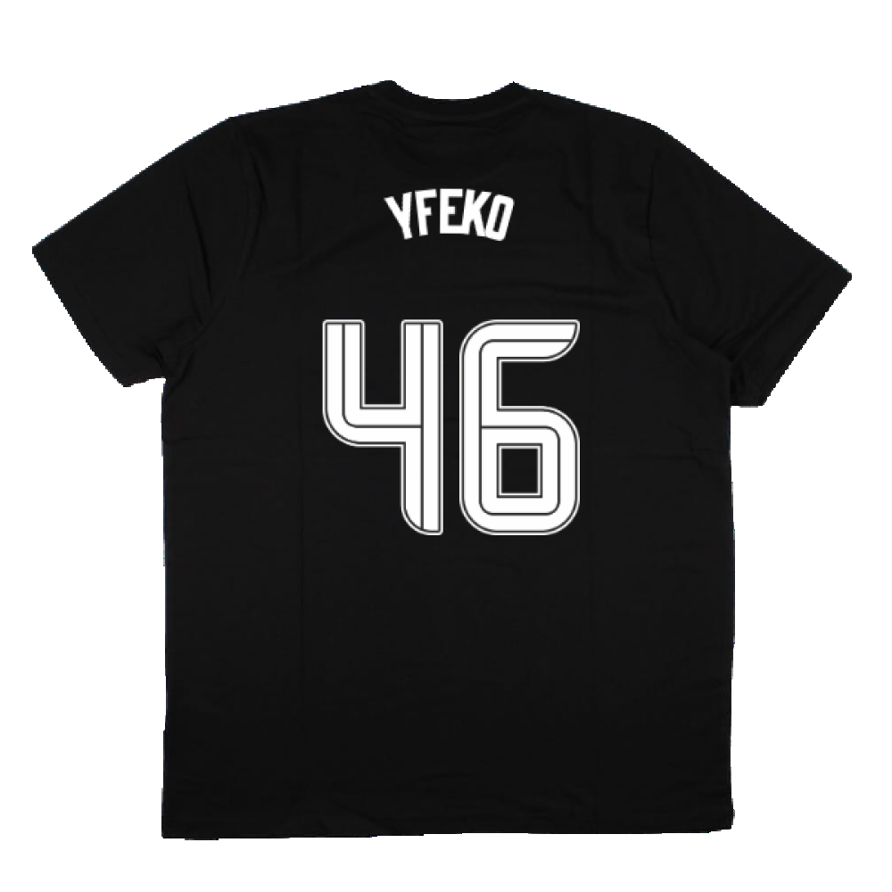 2023-2024 Rangers Players Travel Logo Tee (Black) (Yfeko 46)