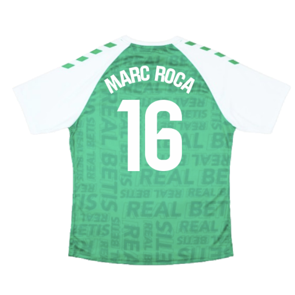 2023-2024 Real Betis Pre-Match Shirt (Green) (MARC ROCA 16)