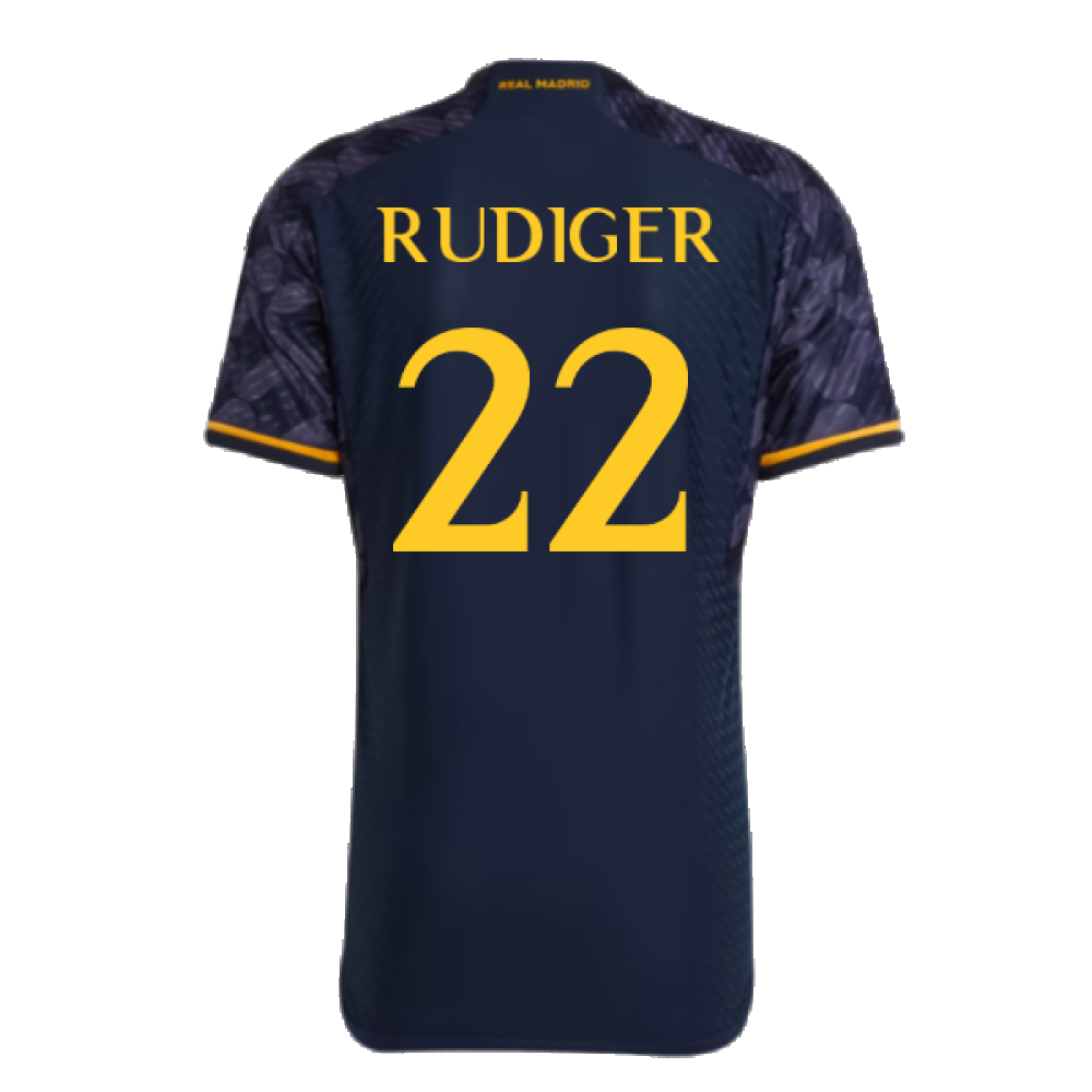 2023-2024 Real Madrid Authentic Away Shirt (Rudiger 22)