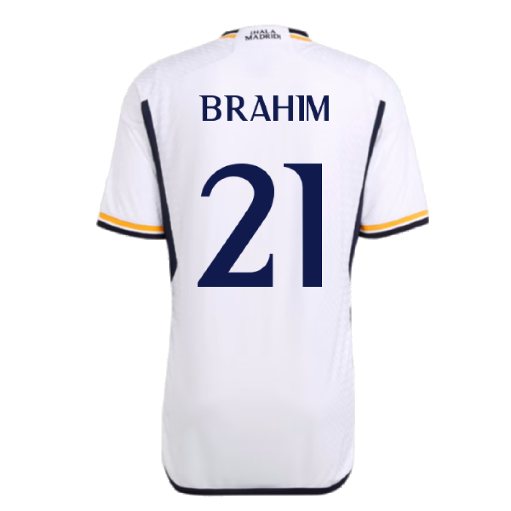 2023-2024 Real Madrid Authentic Home Shirt (Brahim 21)