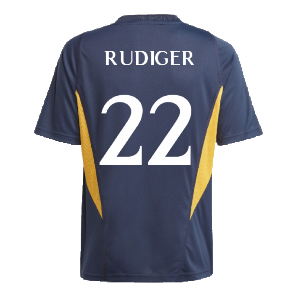 2023-2024 Real Madrid Core Tee (Legend Ink) - Kids (Rudiger 22)