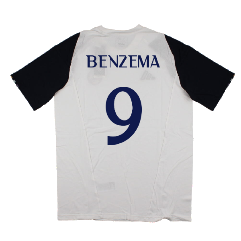 2023-2024 Real Madrid Core Tee (White) (Benzema 9)