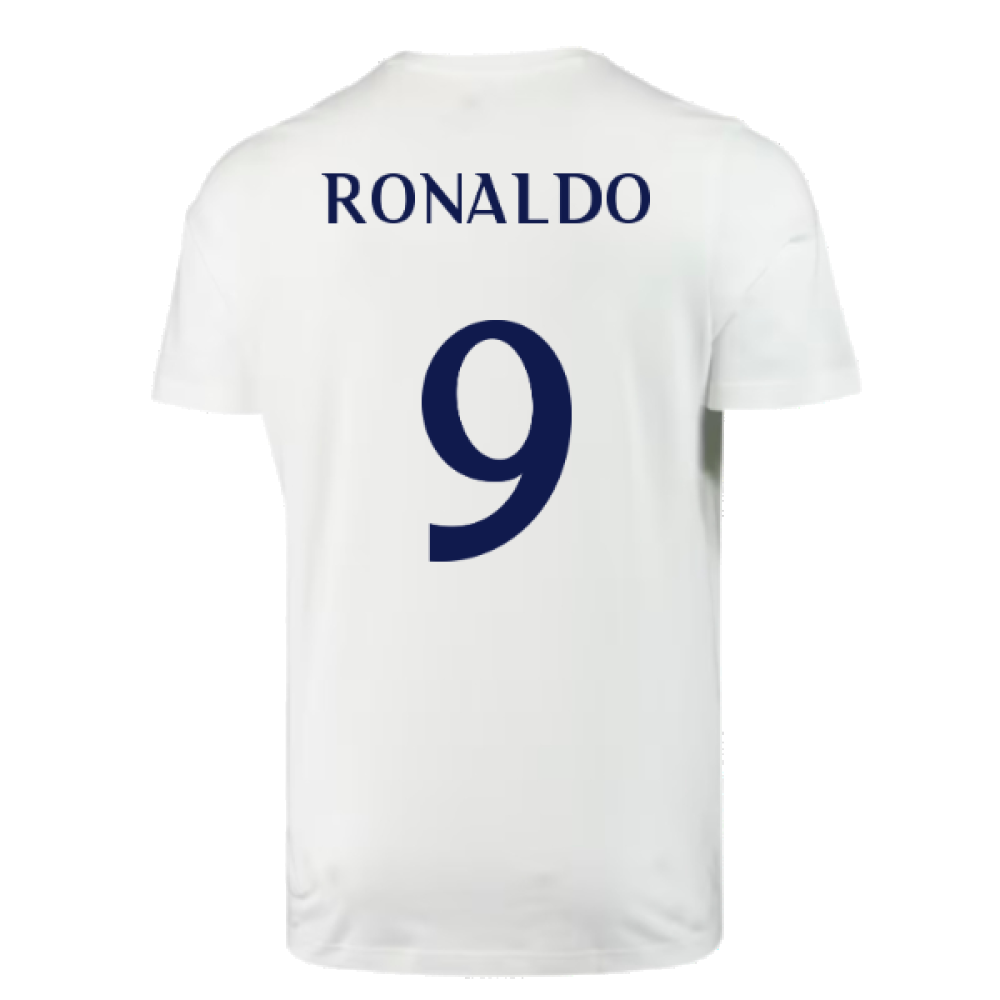 2023-2024 Real Madrid DNA Graphic Tee (White) (Ronaldo 9)